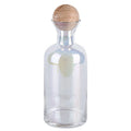 Koi Nordic Creative Lead Free Glass Electroplated Straight Body Glass Cold Water Kettle Water Cup Set with Wood Ball