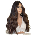 HD Lace Front Virgin  Cuticle Aligned European Human Hair Wigs Loose Wave Curly Highlight Color Jewish Human Hair Wigs for Women