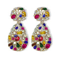 Exaggerated Charms Multicolor Crystal Beaded Drop Earrings Fashion  Diamond Rhinestone Dangle Drop Earrings Statement Jewelry