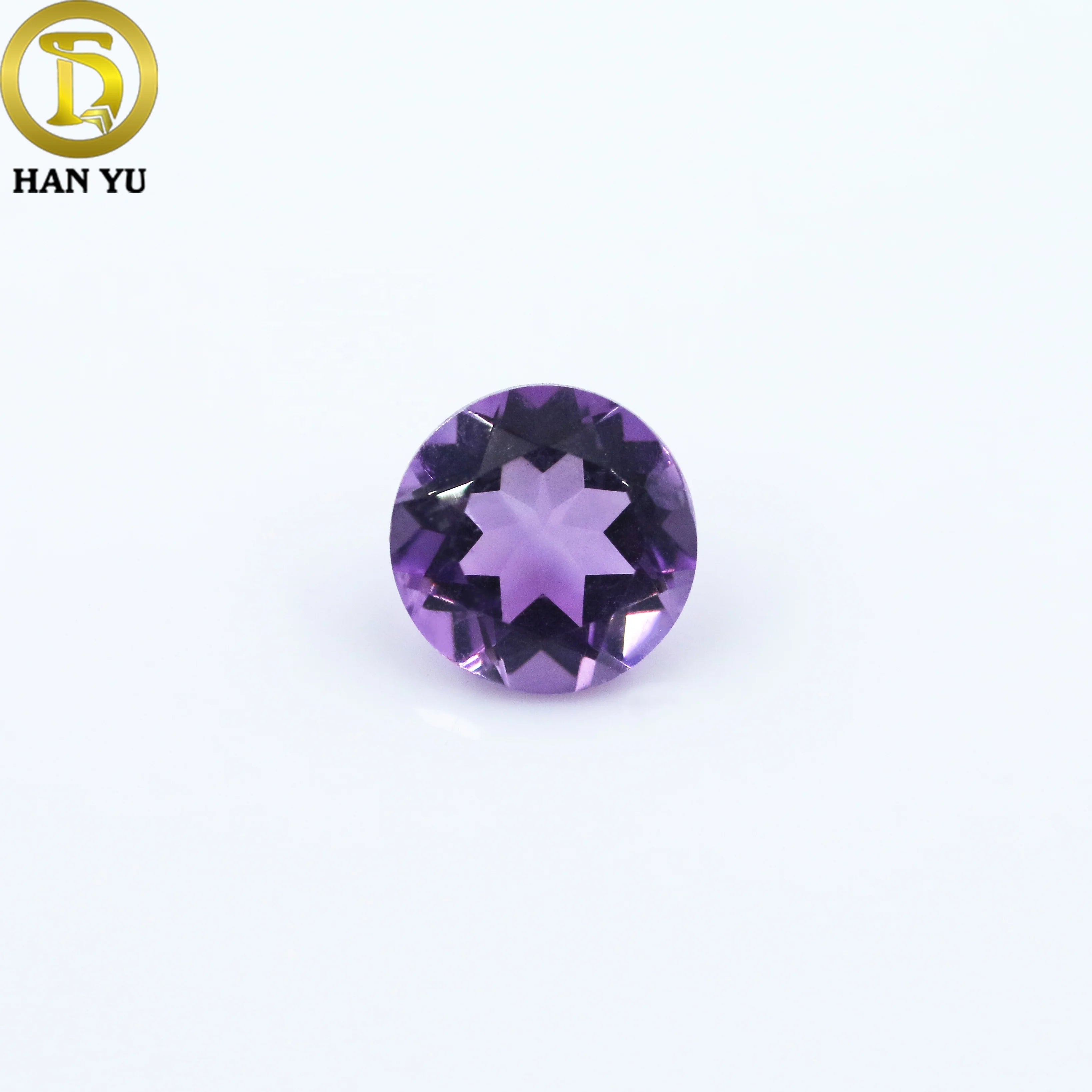 Wholesale Factory Price Round Shape Purple Amethyst Stone Natural Amethyst Gemstone
