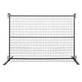 BaoChuan 6 Feet X 10 Feet Free-Standing Steel Temporary Fence Panel Movable Outdoor Construction Barrier Eco-Friendly Hot Dipped