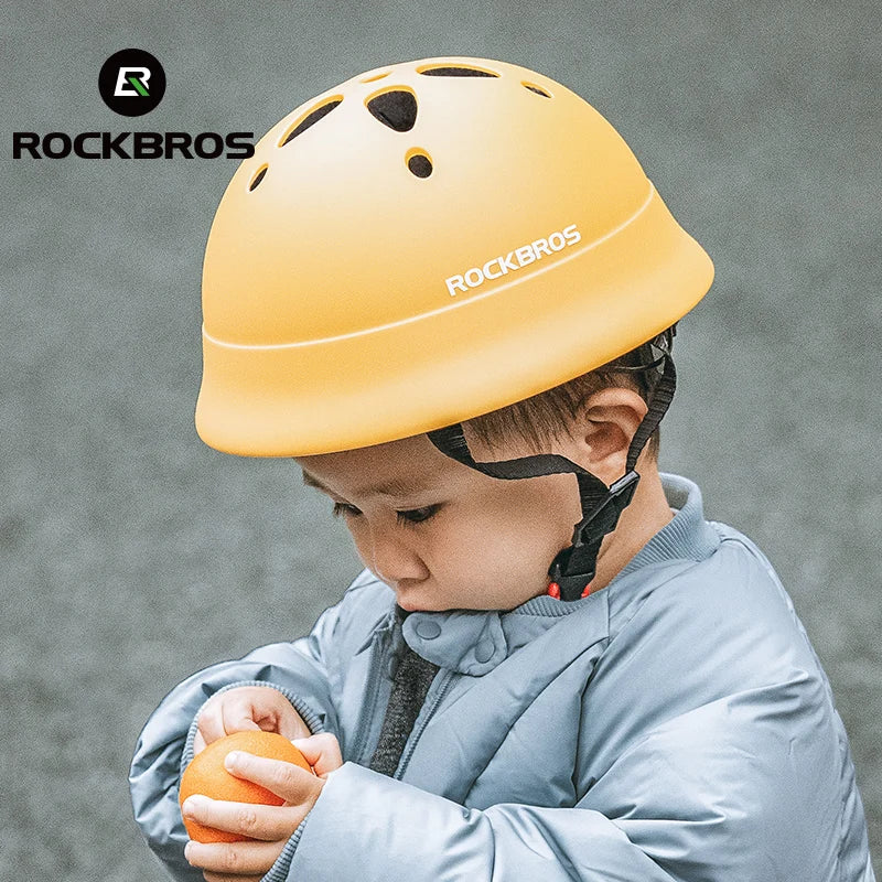 ROCKBROS Riding Children Bicycle Helmet for 2-5 Years Kids Bicycle Helmet for Kids Safety Adjustable Baby Head Protector Helmet