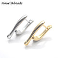 Good Quality Nickel Free Anti Fading Gold Rhodium Color Earring Hooks Findings for Jewelry Making