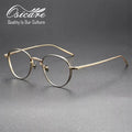 Premium Custom Logo Titanium Lunettes Vintage Computer Reader Eye Glasses Vintage Designer Style Printing Service Frames for Men