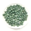 Hot Sale Jadeite 10mm Big Hole Gemstone Natural Green Jade Beads for Jewelry Making