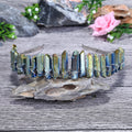 2026 hot sale 100% Crystal crown gold blue green natural crystal headband bridal jewelry party decorations