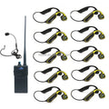 Swim Training System for Synchronized Swimming H900C 1 FM Transmitter H912C Underwater Bone Conduction Nose Clip Earplug Sets