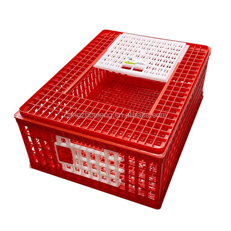 YYX LMC02 Fowl Poultry Carrier Box Three Doors Adult Chicken Transportation Cage Live Poultry Transport Crate