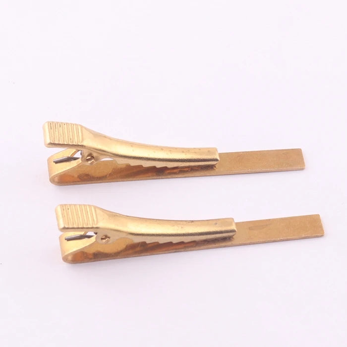 Brass Garment Jewelry Accessories Mens' Blank Tie Clip Tie Pins