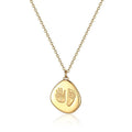 Creative Stainless Steel Children Jewelry Gold Plated Memorial Necklace