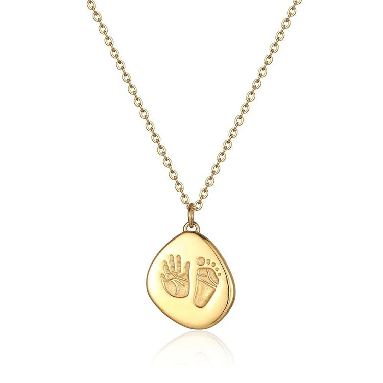 Creative Stainless Steel Children Jewelry Gold Plated Memorial Necklace