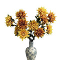 Popular PU Flowers Large Head Dahlias Artificial PU Real Touch Red White Dahlia Flower