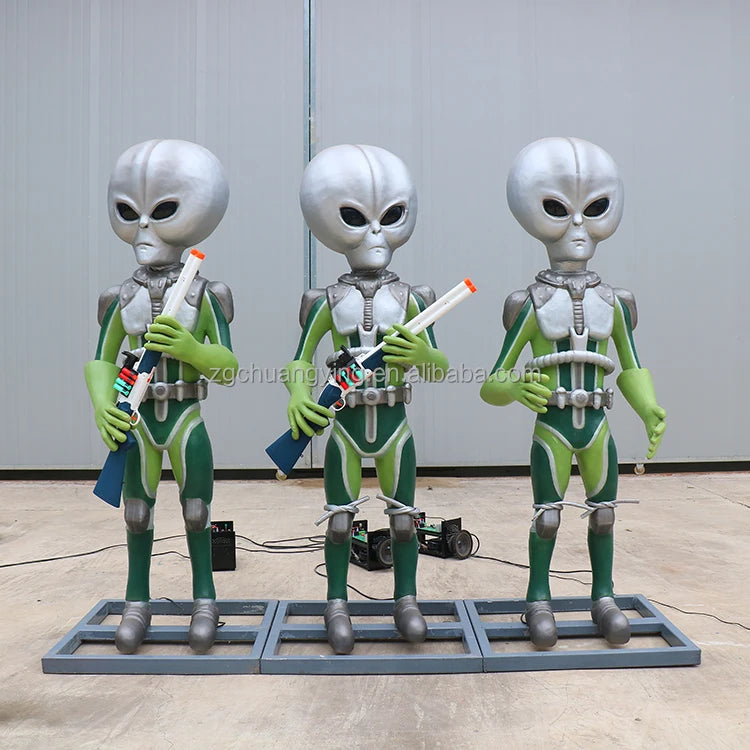 Science and Technology Museum Life Size Animatronic Alien Model MegaBDM