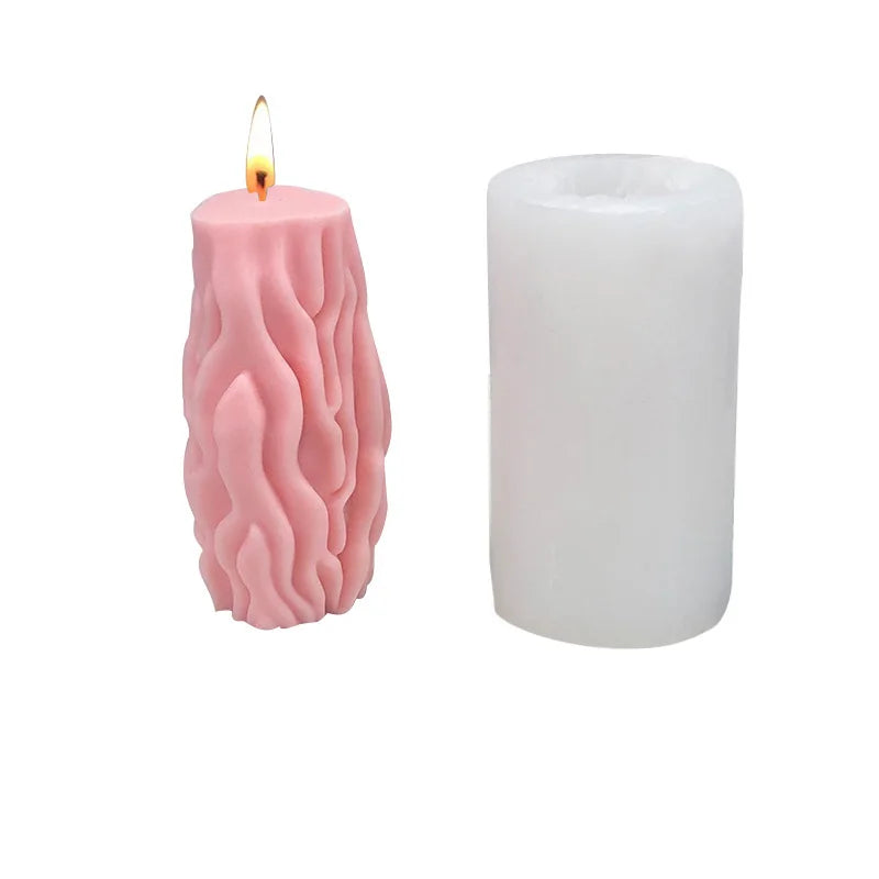Early Riser Cave Water Pattern Candle Mold Silicone Mold Garden Ornaments Scented Candle Home Decor Holiday Lighting Candlelight