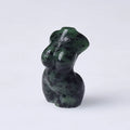 DIY Wholesale Natural Epidote body crystal goddess carving for decoration and gifts