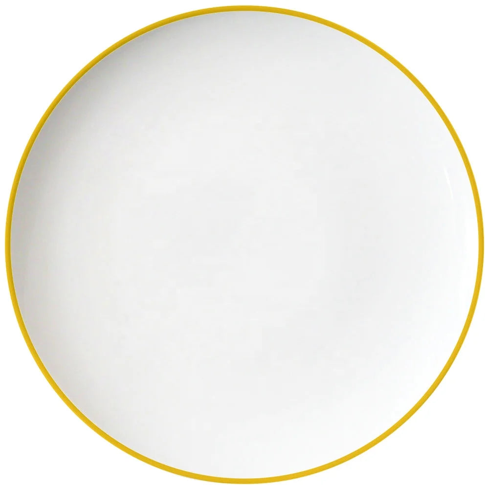 Wholesale Bulk Bone China Ceramic Plates Dinnerware Set Gold Rim White Dishes for Household Restaurant Use for Wedding Dinners