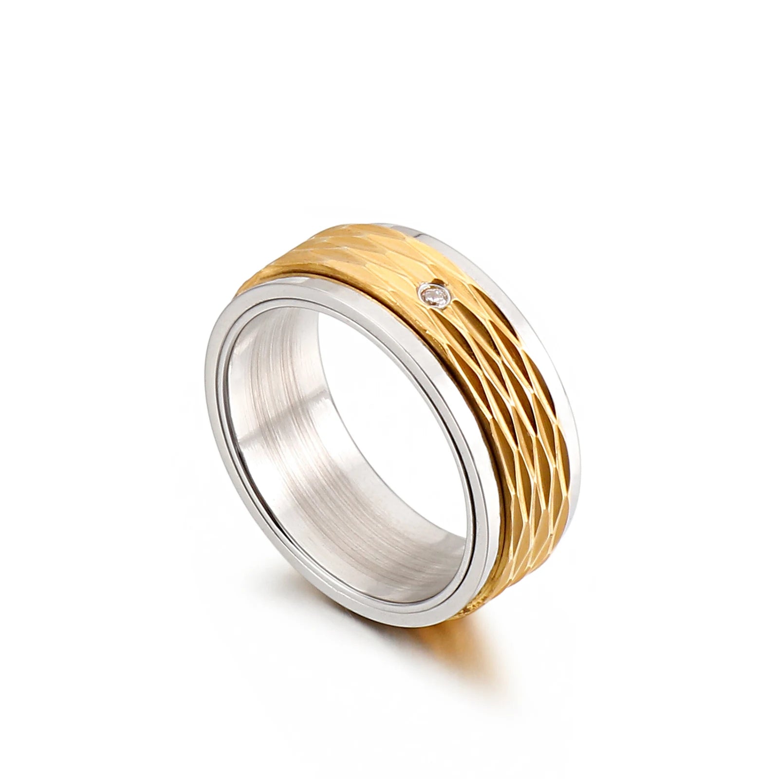 KALEN Stainless Steel Simple Design Ring for Man