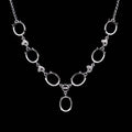 Sterling Silver 10*12/11*14mm Semi Mount Necklace Empty Support Blank Claws Setting S925 Base Without Center Stone for DIY Inlay