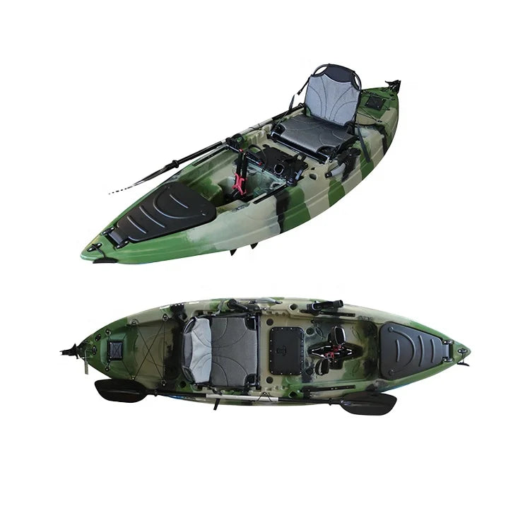 New Arrival Custom Color ODM Pedal Drive Sit-On Top Fishing Kayak Single Person HDPE for Lake River Drifting Use Eco-Friendly