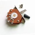 Donlis DIY Vintage 5 Way Guitar Switch with Black Tip for ST Guitar Parts Wholesale Metal Electronic Parts