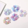 Wholesale Fabric Elastic Band Scrunchies Accessories Fashion Tie Dye Mesh Women/Girls 5 Colors Archer Brand