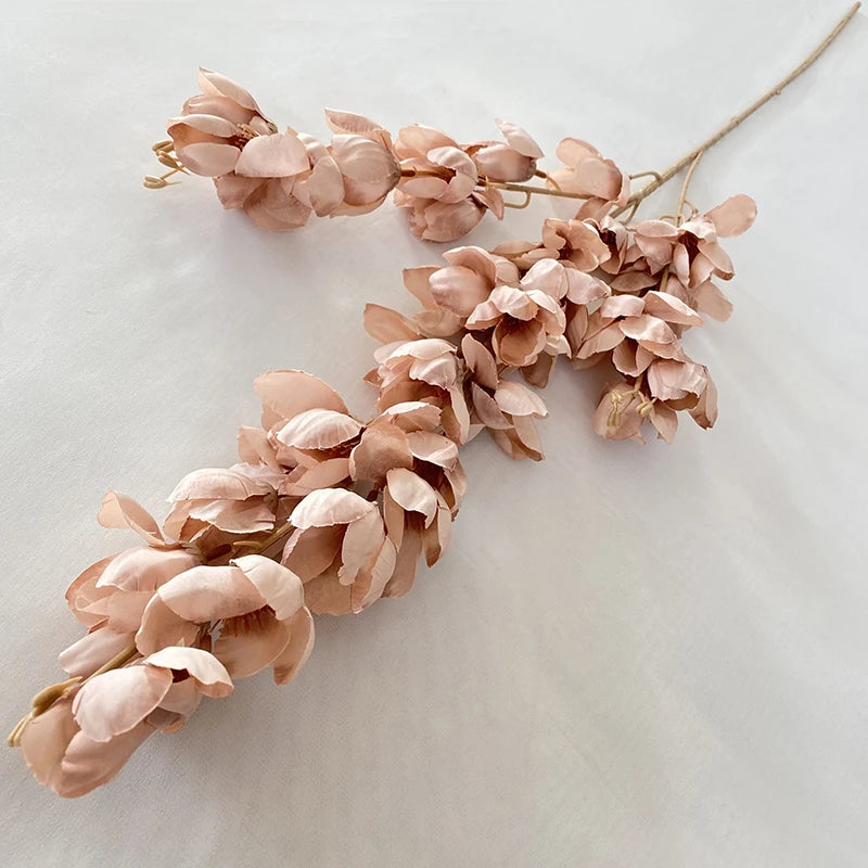 Multicolor-Dirty Pink Modern Style Artificial Flower Wedding Decoration Long Bulb Orchid