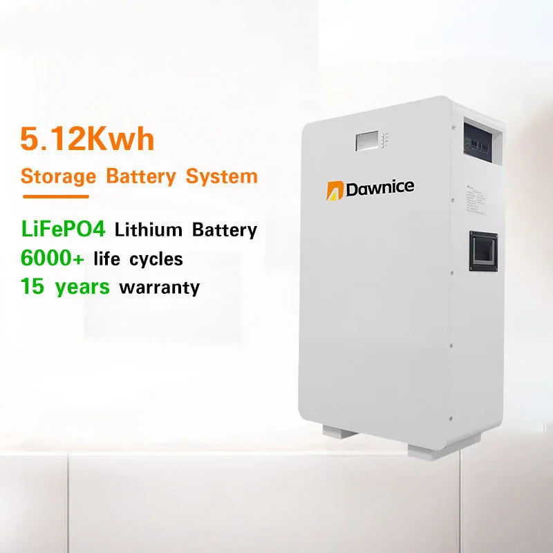 5KWH 10KWH 10 Years Warranty Power LiFePO4 Lithium Battery 48V 100AH 200AH Sunpro Wall Mounted Battery