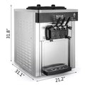 Hot Sale Si Hao YKF-8218 2200w Stainless Steel Hoppers  Ice Cream Machine Digital Computer Control Ice Cream Machine