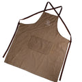 Heavy Duty Waterproof Cotton Sleeveless Work Aprons Embroidered Logo Eco-friendly Long Waist Design BBQ Cleaning Use REACH