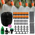 Mist Irrigation Kit Plant Watering System With 50 FT 1/4 Distribution Tubing Hose 20 Misters  Barbed Fittings Support  Stakes