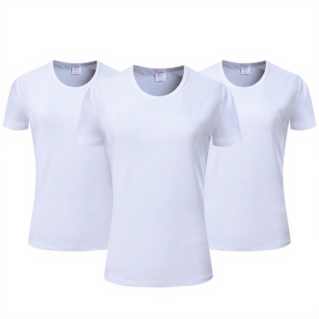 100 Polyester t Shirts Sublimation for Women Cotton Feel Us Warehouse 100% Polyester Blank T-shirt for Sublimation Printing