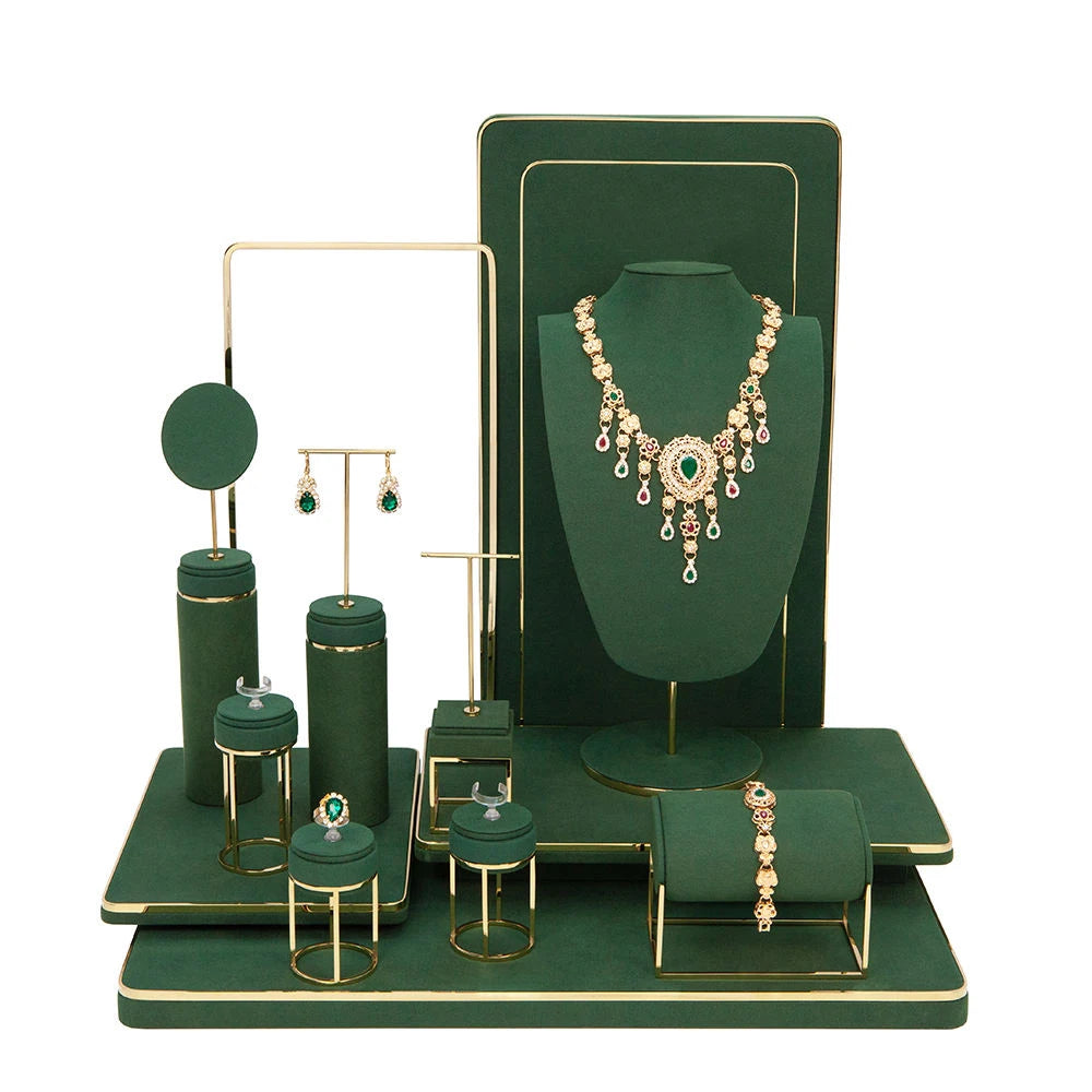 Customized High End Jewelry Necklace Display Rack Premium Jewelry Trays Packaging Display