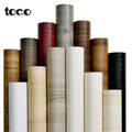 TOCO Self-Adhesive PVC Film Modern Kitchen Cabinet Wood Floor Creative Wall Paper for Home Decorative Furnitures Bathroom