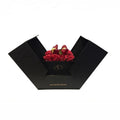 Chengruo Two Sides Double Open Flower Gift Boxes Stock Hot Sale with Ribbon Matt Lamination Embossing for Photo Frame Packaging