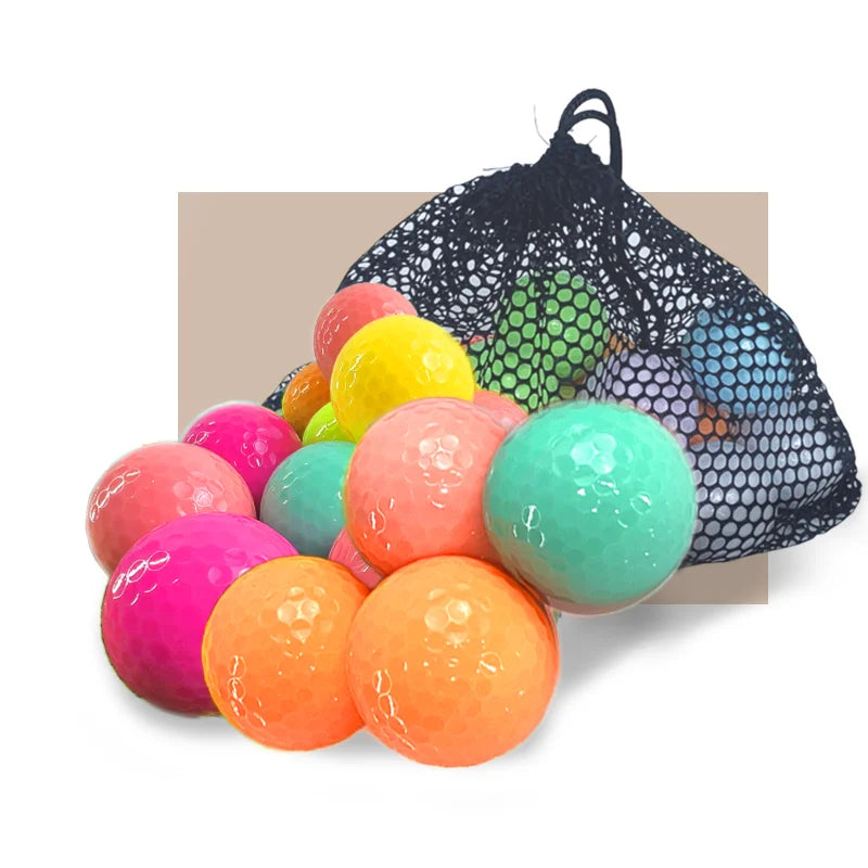 Hot Selling 2PC Surlyn Golf Balls Multiple Colors Factory Price Cheap Novelty Two-Piece Wholesale Golf Sports Balls