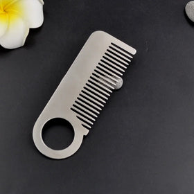 Comb Supplier Wholesale Black Spoon Comb Antistatic Metal Brush Men Beard Comb Small