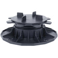 Paving Paver System Tile Support Polypropylene Black Adjustable Pedestal with 2000 KG/m2 Load Capacity XF-T202C