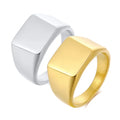 15year Factory Stainless Steel Custom Engraved Enamel Signet Men Ring