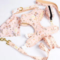 Custom Pet Accessories Adjustable Luxury Personalized Dog Vest Custom Sublimation Pet Collar Set Dog Harness Leash