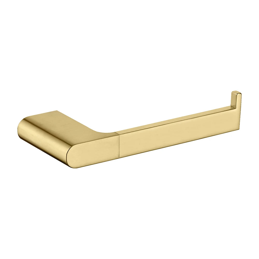 Stainless Steel Bathroom Tissue Holder Brushed Gold Toilet Paper Rack Paper Hanger for Home Apartment Use MegaBDM