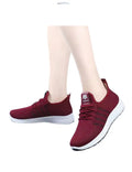 Spring New Walking Shoes Fly Woven Breathable Sneakers Simple and Casual