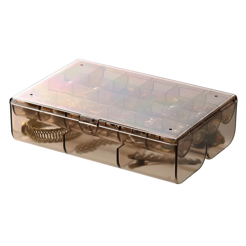 Plastic Multi Layer Covered Jewelry Box With Dust and Oxidation Resistance Portable Earring and Necklace Storage Wholesale