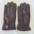 Sample Support Nubuck Leather Gloves for Men Luxury Nubuck Suede Leather With Adjust Belt