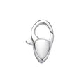 925 Silver Pear Shape Parrot Trigger Clasps Teardrop Lobster Claw Clasps for Necklace Bracelet Jewelri Making