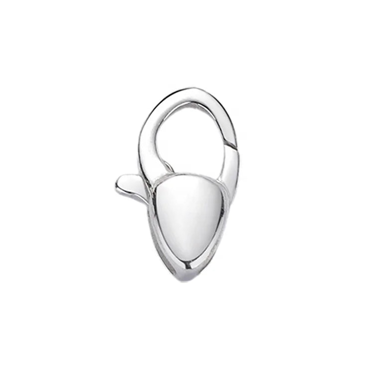 925 Silver Pear Shape Parrot Trigger Clasps Teardrop Lobster Claw Clasps for Necklace Bracelet Jewelri Making