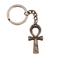 43x19mm Antique Silver Plated Antique Bronze Plated Metal Alloy Life Key Ankh Cross Key Chain Souvenirs Gift P1-ABD-C10709