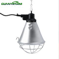 Heat Lamp Kit with Switch for Reptile Aluminium Lampshade Heatlamp Housing Cover Pig Farm Lampshade