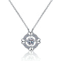 Fashion Jewelry 0.5Carat D Color VVS1 Heart Round Necklace 925 Sterling Silver Moissanite Necklace for Women Engagement