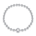 Qings Custom Luxury Birthday Gift 925 Sterling Silver Zircon Trendy Pendant Chain & Link Bracelet for Wedding Party