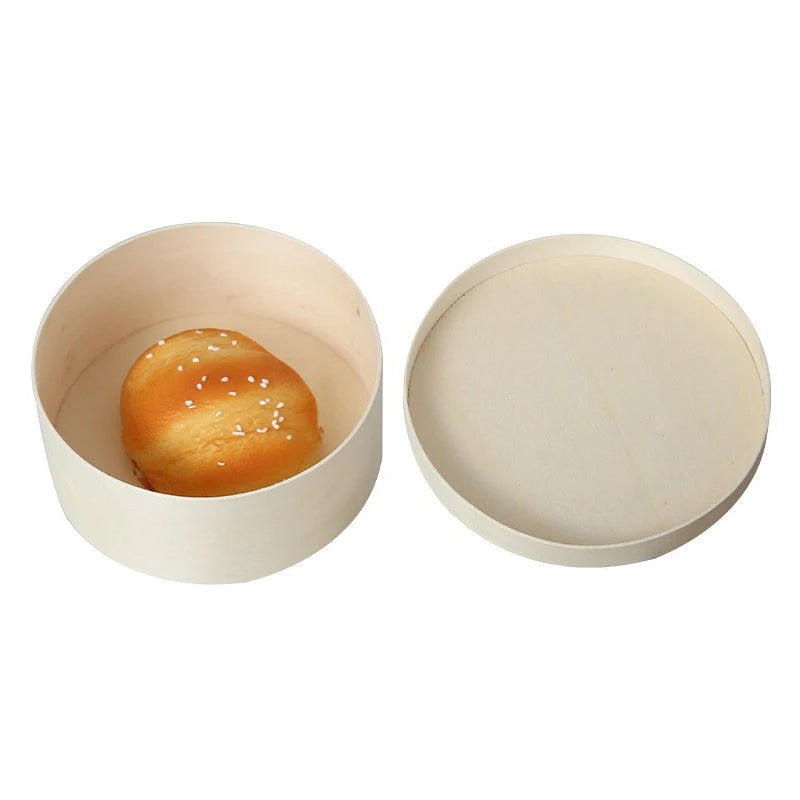 Handmade Custom Wood Bamboo Gift Cake Box Small Timber Lid Wholesale Empty for Chocolate Tea Storage Candy Packaging